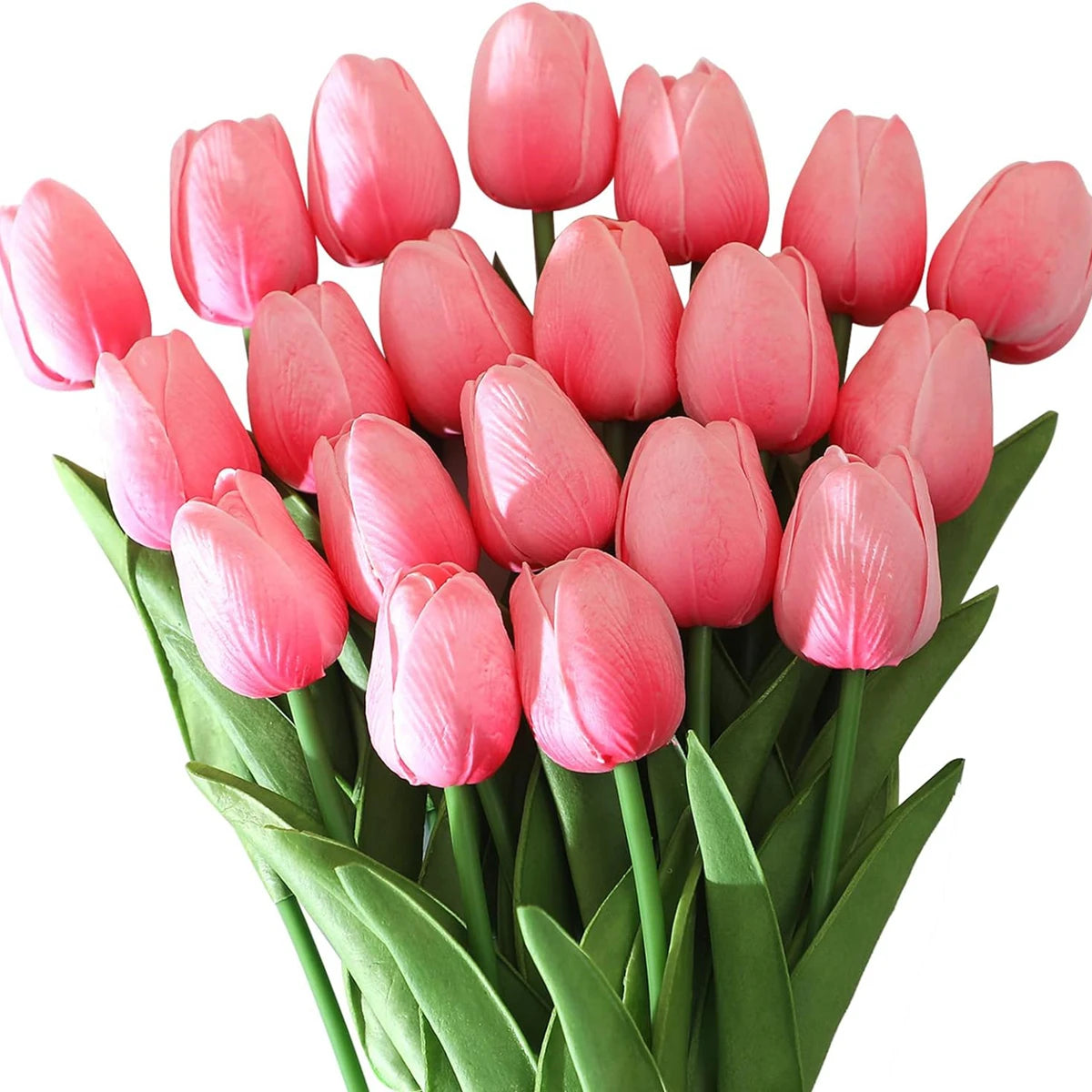 Artificial Real Touch Tulip Bouquet – 8 Color Options for Scrapbooking, Home Decor, Wedding Arches & Mother's Day Gifts