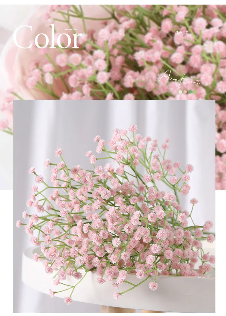 63cm Artificial Starry Sky Silk Flowers – 11 Color Options for Wedding Aisle Decor, Photography Props & Floral Arrangements