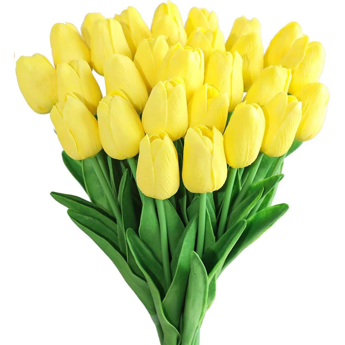 Artificial Real Touch Tulip Bouquet – 8 Color Options for Scrapbooking, Home Decor, Wedding Arches & Mother's Day Gifts
