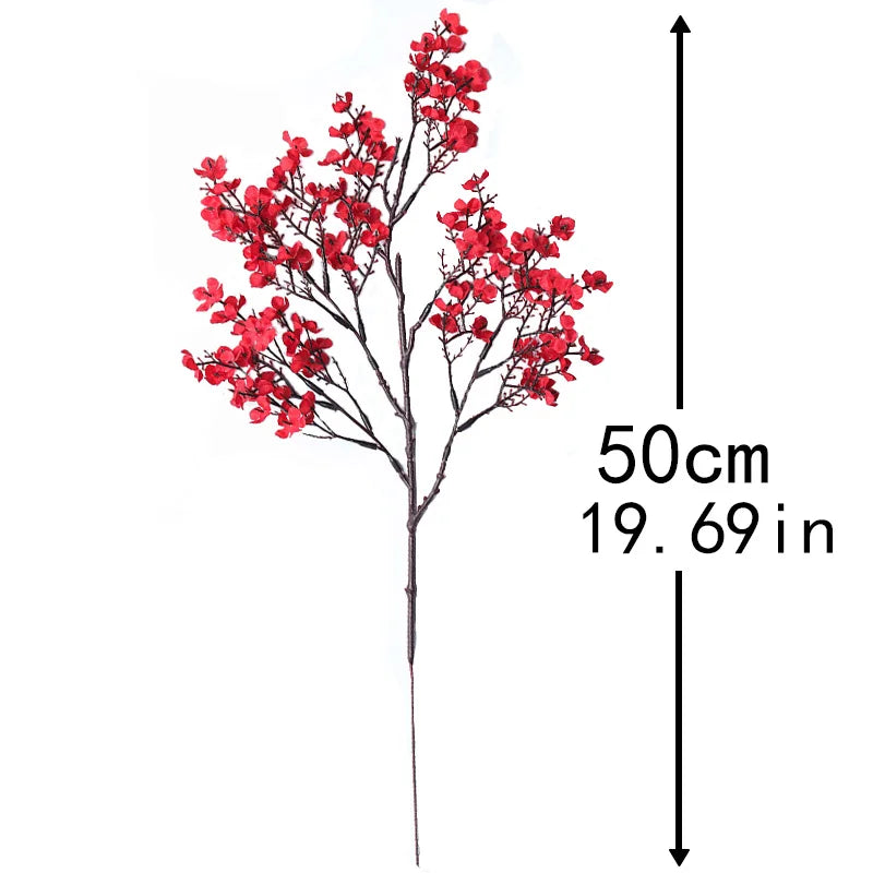 50cm Baby’s Breath Artificial Flowers – Silk Gypsophila Long Stems, 7 Color Options for Home, Wedding, Party & DIY Decor