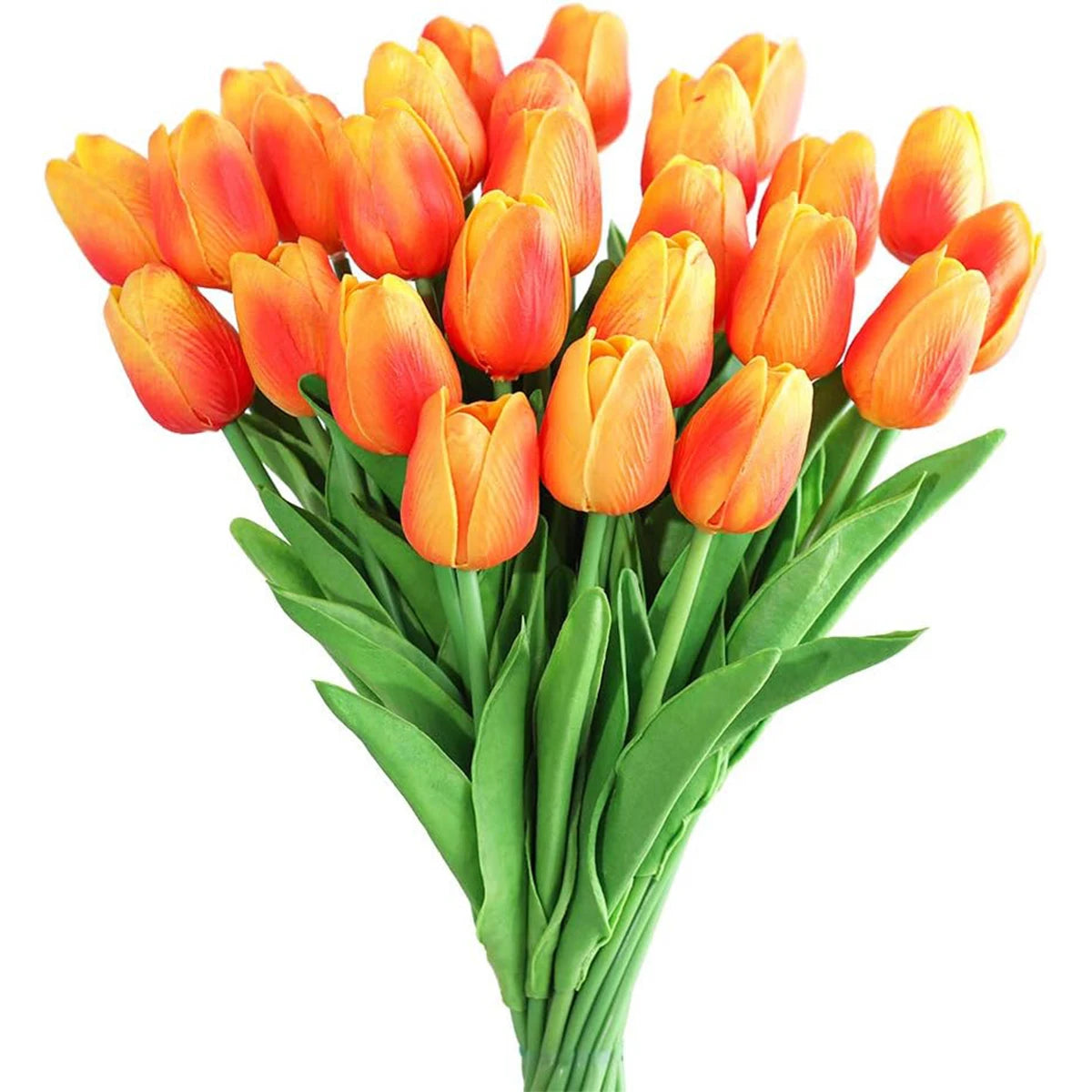 Artificial Real Touch Tulip Bouquet – 8 Color Options for Scrapbooking, Home Decor, Wedding Arches & Mother's Day Gifts