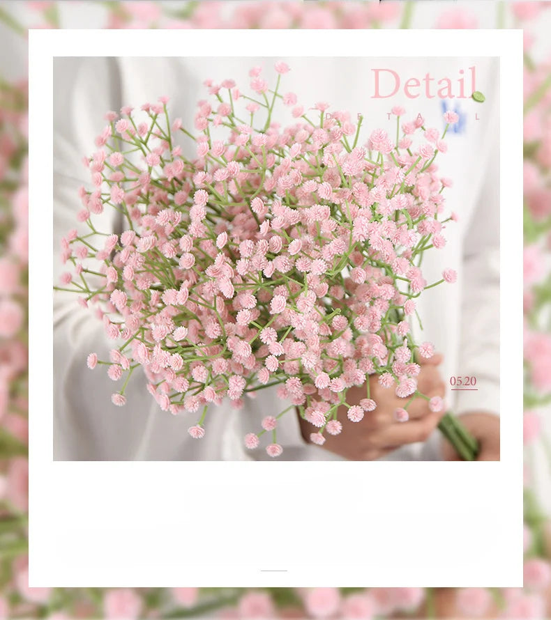 63cm Artificial Starry Sky Silk Flowers – 11 Color Options for Wedding Aisle Decor, Photography Props & Floral Arrangements