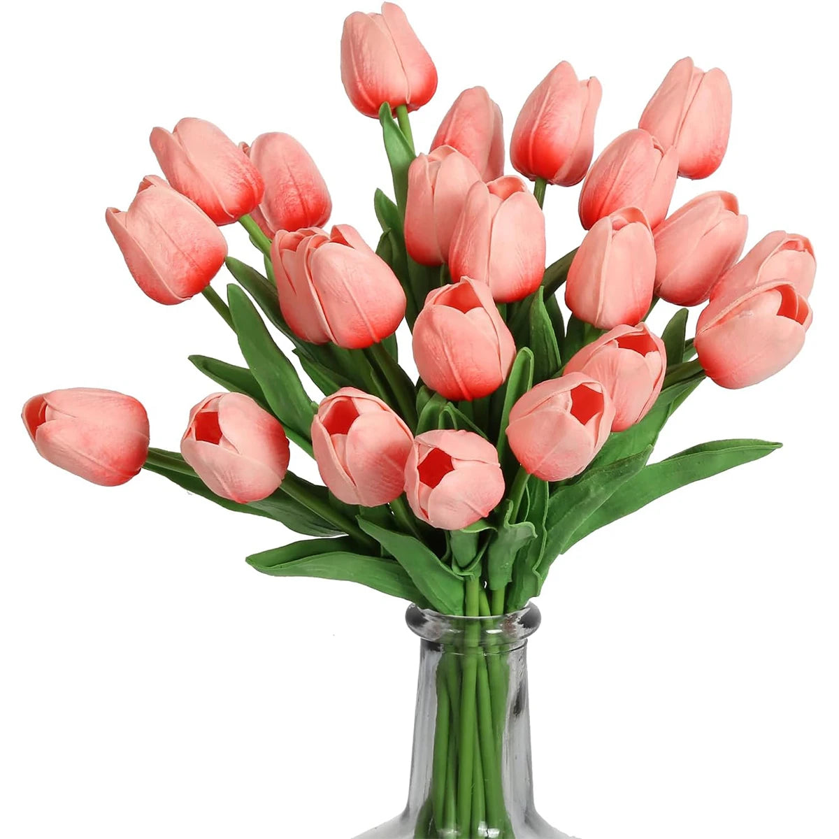 Artificial Real Touch Tulip Bouquet – 8 Color Options for Scrapbooking, Home Decor, Wedding Arches & Mother's Day Gifts