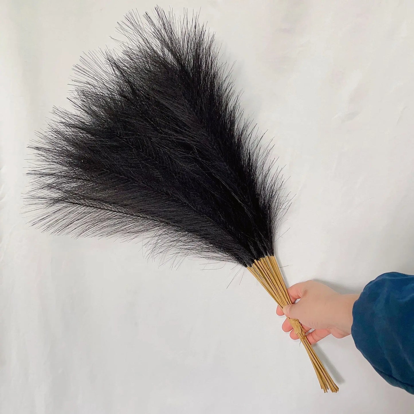 55cm 10pcs Fluffy Pampas Grass – 15 Color Options for Boho Wedding, Party, Home Decor & Artificial Flower Arrangements