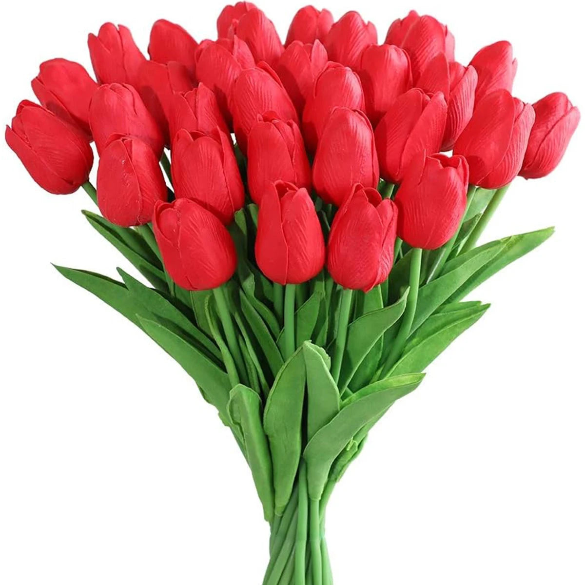 Artificial Real Touch Tulip Bouquet – 8 Color Options for Scrapbooking, Home Decor, Wedding Arches & Mother's Day Gifts