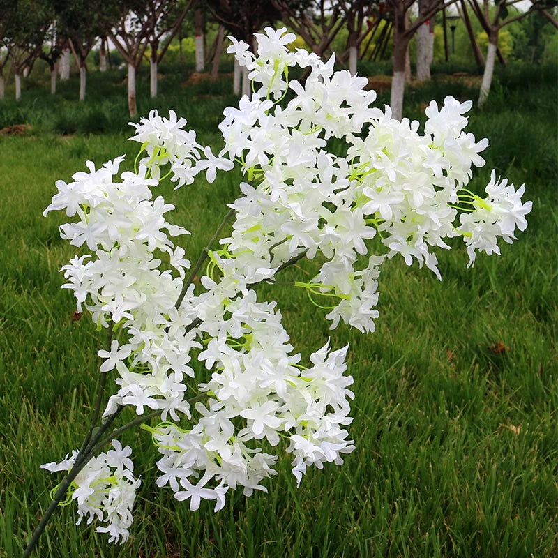 Artificial Lilac Flower Arrangement – 6 Color Options for Wedding Aisles, DIY Crafts, Home, Hotel & Christmas Party Decor