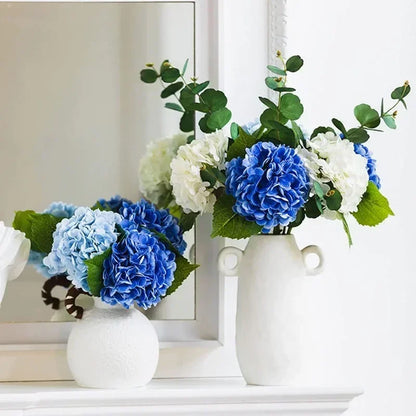 4pcs Artificial Hydrangea Flowers – 11 Color Options for Home, Wedding & Party Decor