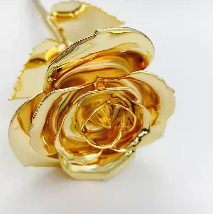 24K Gold-Plated Real Rose in Elegant Gift Box – Artificial Flower Perfect Wedding & Valentine’s Day Souvenir for Lovers