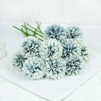 3/5pcs Silk Dandelion Flower Ball Bouquets – 10 Color Options for Home, Garden, Wedding Decor, DIY Crafts & Christmas Wreaths