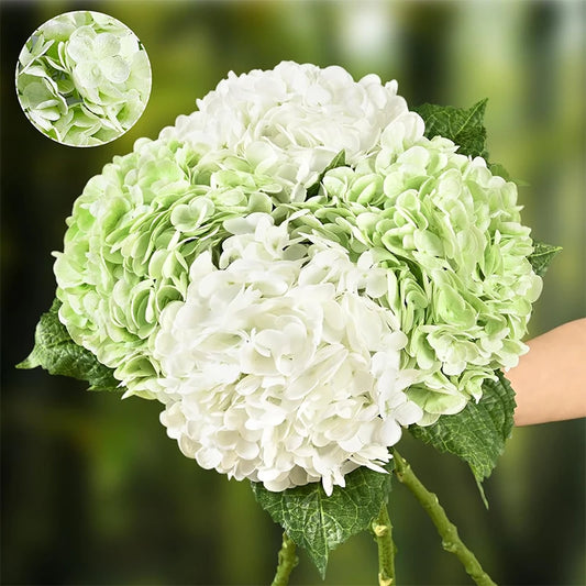 4pcs Artificial Hydrangea Flowers – 11 Color Options for Home, Wedding & Party Decor