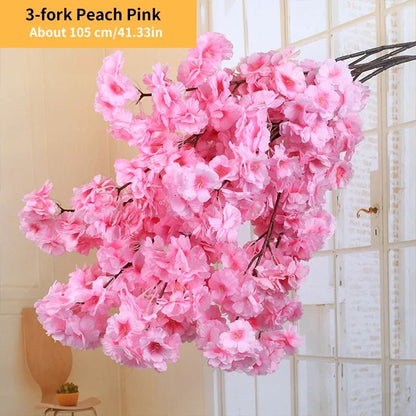 Artificial Cherry Blossom Tree – 21 Color Options for Spring Decor, DIY Bonsai, Wedding Arches & Home Decoration