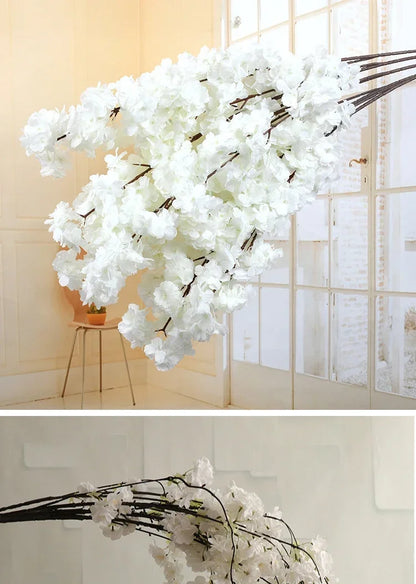 Artificial Cherry Blossom Tree – 21 Color Options for Spring Decor, DIY Bonsai, Wedding Arches & Home Decoration