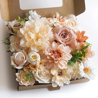 Artificial Flowers Set – 24 Stunning Color Options Perfect for DIY Wedding Centerpieces, Bouquets & Home Party Decor