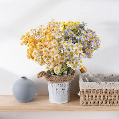 34cm Artificial Daisy & Chamomile Bouquet – 7 Color Options for Home, Party, Table Decor & Wedding Arrangements