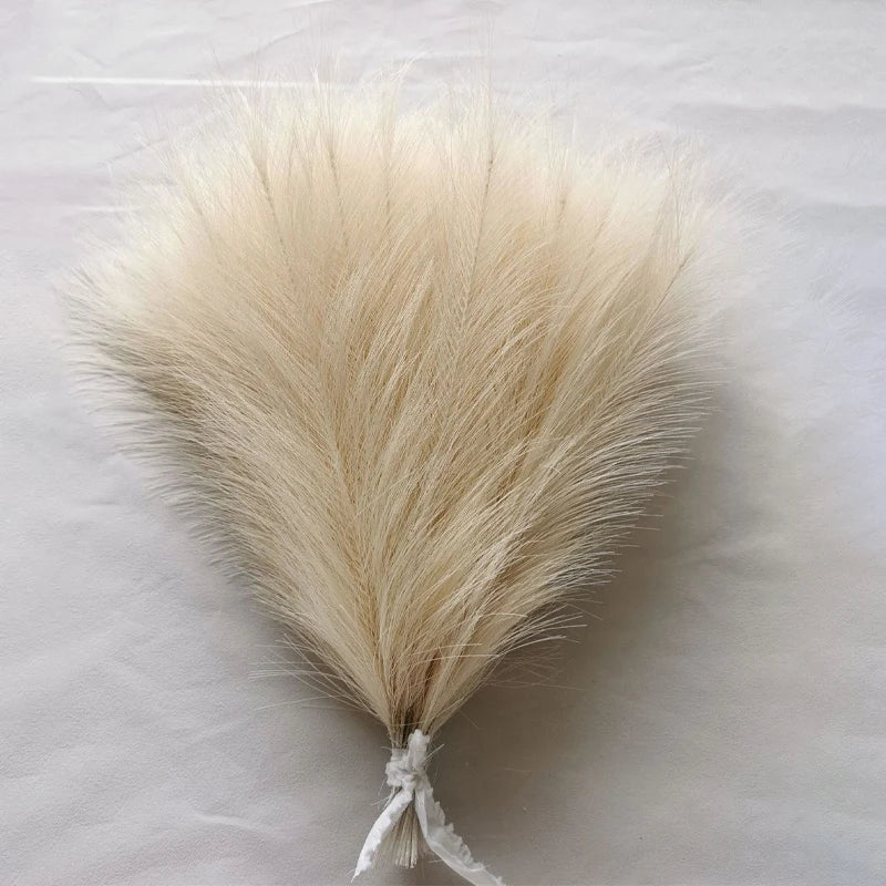 10pcs Artificial Pampas Grass Bouquet – 11 Color Options for Home, Wedding, Party, Bedroom Decor & DIY Flower Arrangements