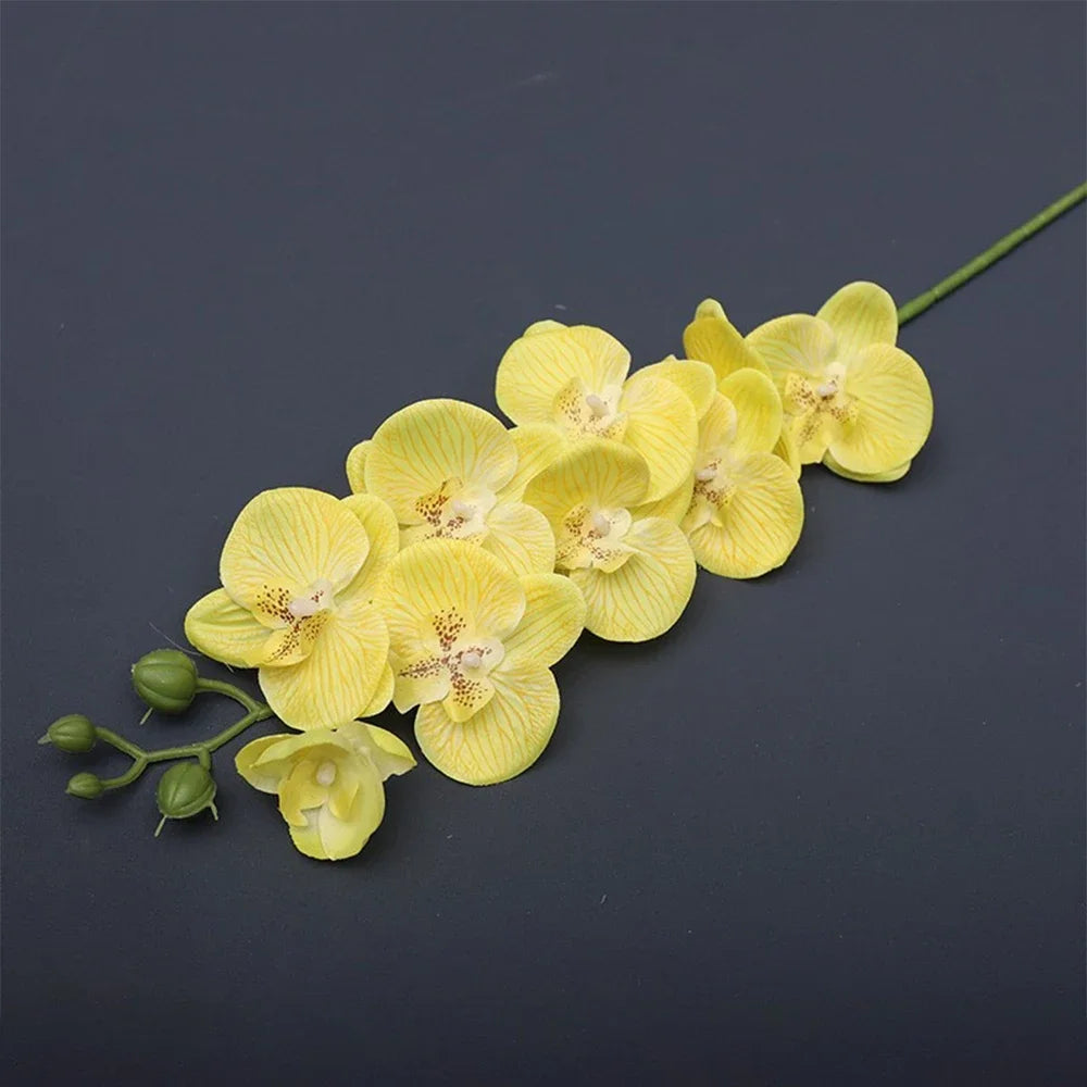 69cm Artificial Phalaenopsis Orchid Stems – Real Touch Faux Flowers, 4 Color Options for Floral Arrangements, Wedding & Home Decor