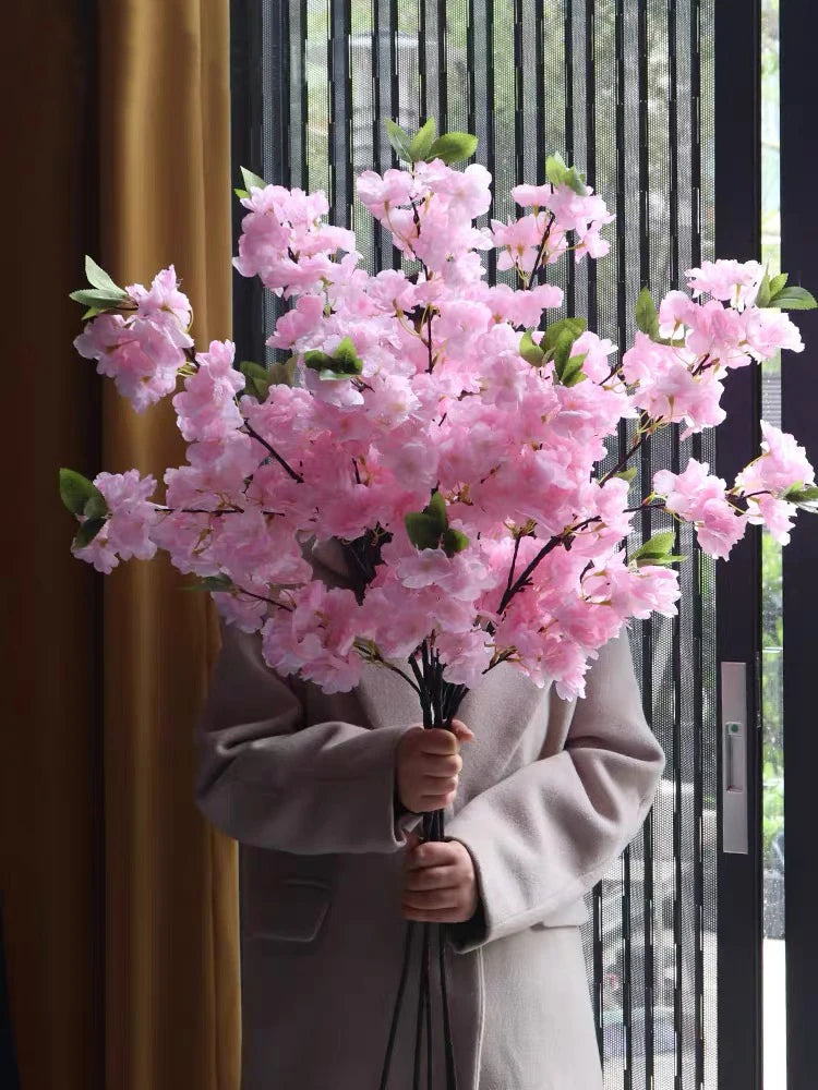 Artificial Cherry Blossom Tree – 21 Color Options for Spring Decor, DIY Bonsai, Wedding Arches & Home Decoration