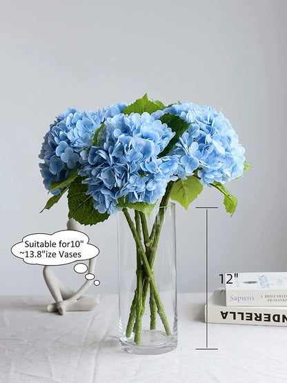 4pcs Artificial Hydrangea Flowers – 11 Color Options for Home, Wedding & Party Decor