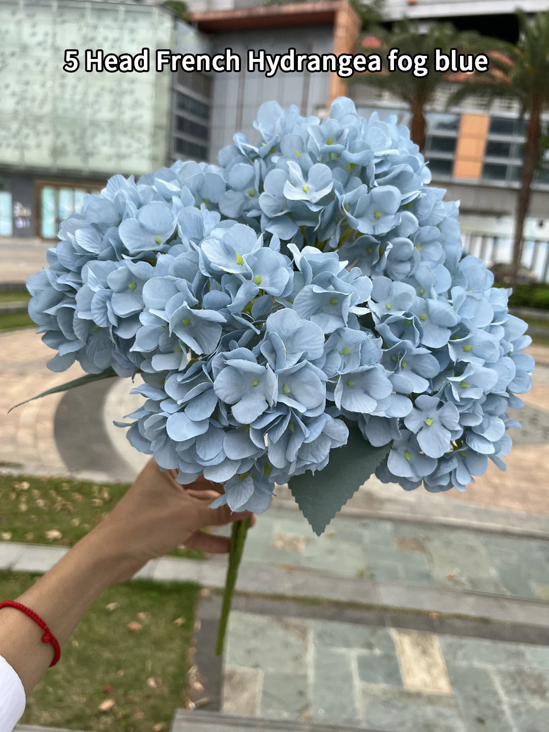 5 Heads Artificial Silk Hydrangea Bouquet, 17 Color Options for DIY Home Decor, Bridal Bouquets, Wedding & Party Arrangements