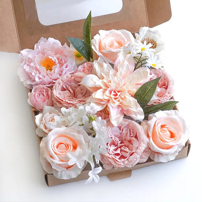 Artificial Flowers Set – 24 Stunning Color Options Perfect for DIY Wedding Centerpieces, Bouquets & Home Party Decor