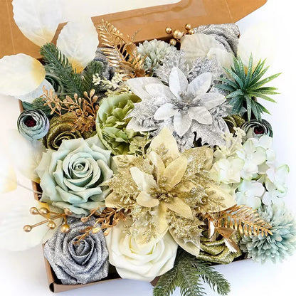 Artificial Flowers Set – 24 Stunning Color Options Perfect for DIY Wedding Centerpieces, Bouquets & Home Party Decor