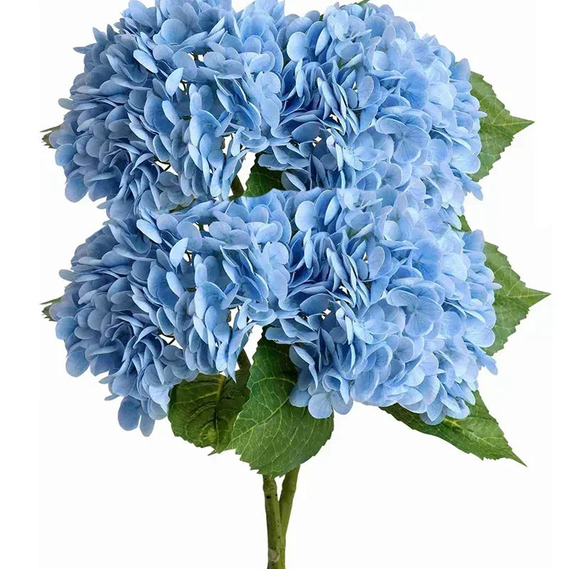 4pcs Artificial Hydrangea Flowers – 11 Color Options for Home, Wedding & Party Decor